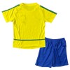 Conjunto (Camiseta+Pantalón Corto) Brasil 2002-2003 Primera Equipación Retro - Niño